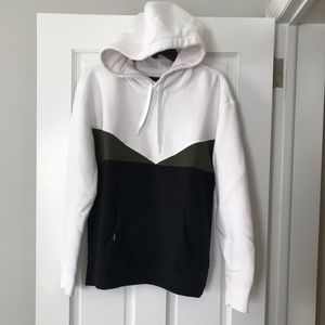 Hollister Hoodie Size Small White and Black.